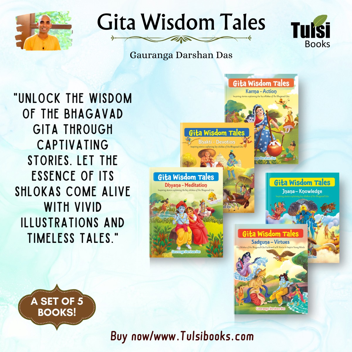 Gita Wisdom Tales: Collections of 5 Books Boxset - Religion books for Children